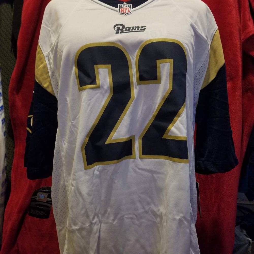 Mens Nike NFL Jersey - LA Rams 22 Marcus Peters XL